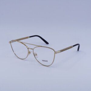 Versace VE1296 1002 Eyeglasses Gold 55mm Cat Eye Frame